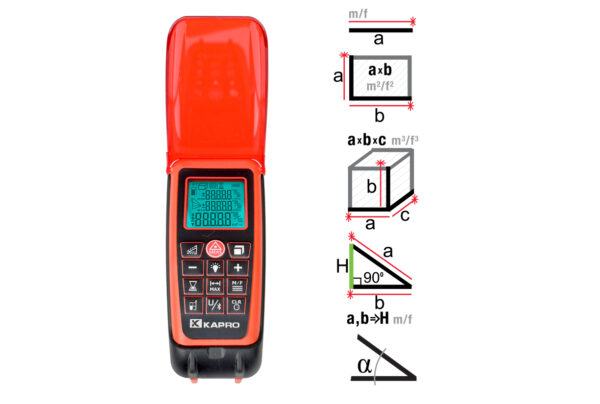 KAPRO 377 Kaprometer™ K7 with Bluetooth (100m) and Beamfinder™ flip cover - Image 3