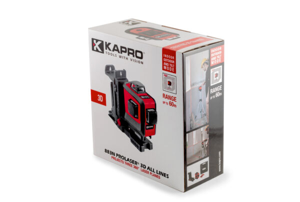 KAPRO 883N Prolaser® 3D Laser - 360° Beams IP65 (Red) - Image 9