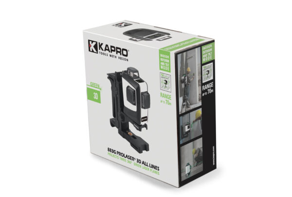 KAPRO 883NG Prolaser® 3D Laser - 360° Beams IP65 (Green) - Image 8