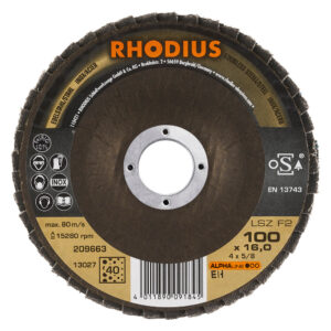 RHODIUS LSZ F2 Flap Discs 4"