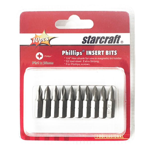 STARCRAFT Phillips® Torx® Slotted Insert Bits