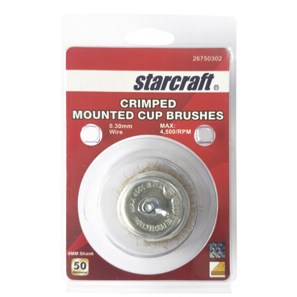 STARCRAFT Stem Mounted Crimped Wire Cup Brush