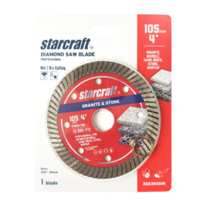 STARCRAFT Diamond Saw Blade for Granite / Stone with Dense Teeth Turbo Rim