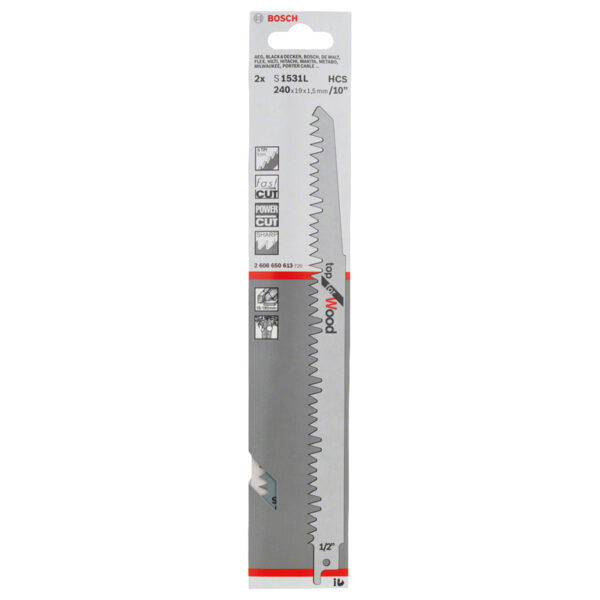 BOSCH Jigsaw-Sabre Saw Blade HCS S1531 L