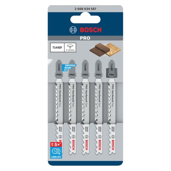 BOSCH Jigsaw-Sabre Saw Blade Bimetal T144 DF