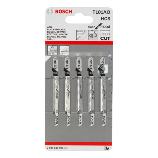 BOSCH Jigsaw-Sabre Saw Blade HCS T101 AO