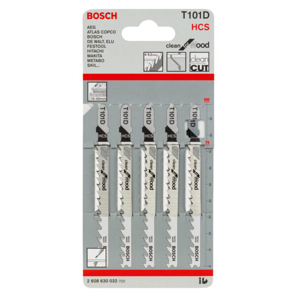 BOSCH Jigsaw-Sabre Saw Blade HCS T101 D